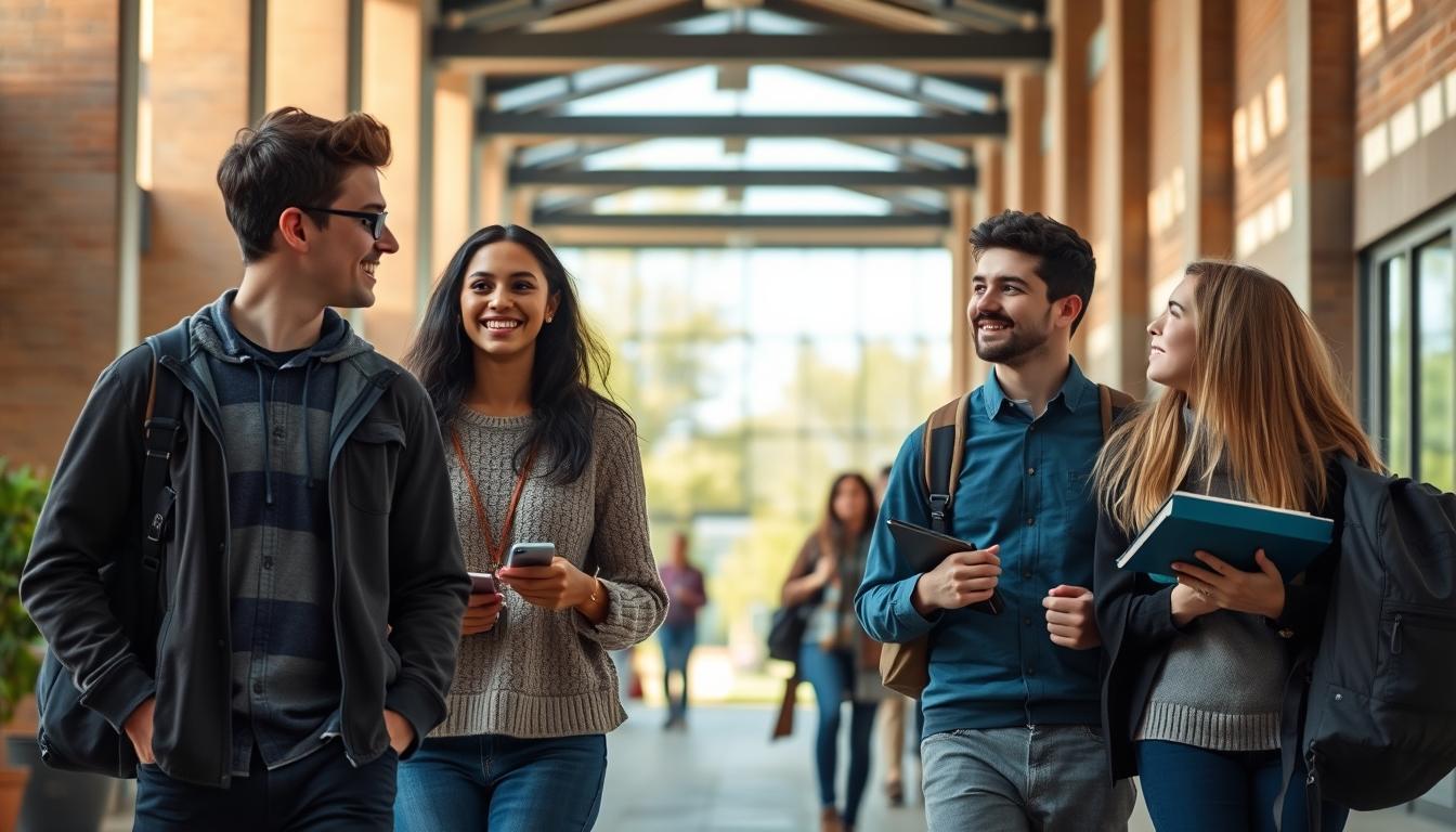 Student using online courses for flexible education